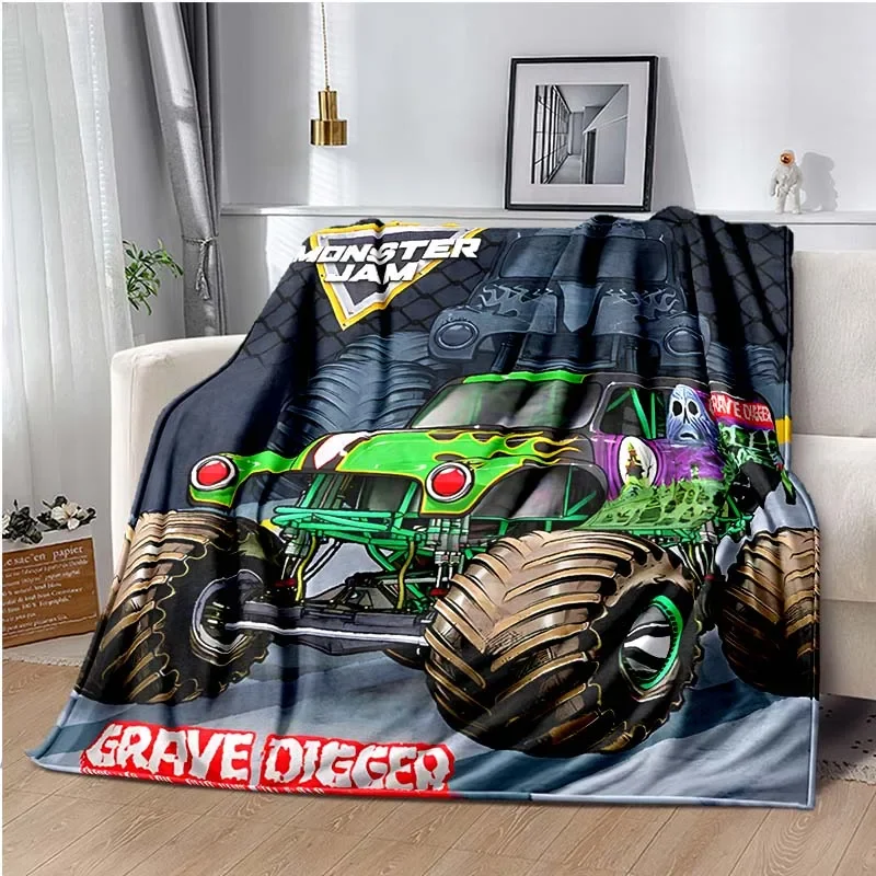 Hot Wheels Car Monster Trucks - Couverture de canapé Monster Jam Grave